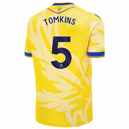 Kandiny Damen James Tomkins #5 Gelb Auswärtstrikot Trikot 2024/25 T-Shirt