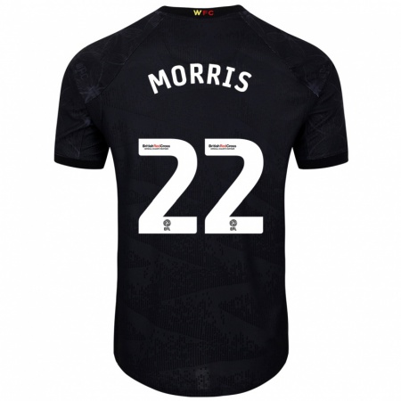 Kandiny Damen James Morris #22 Schwarz Weiß Auswärtstrikot Trikot 2024/25 T-Shirt