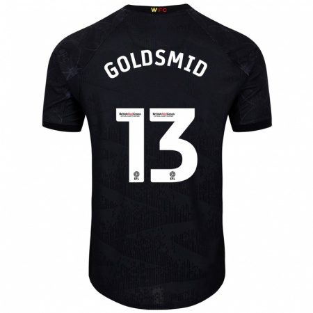 Kandiny Damen Jacqui Goldsmid #13 Schwarz Weiß Auswärtstrikot Trikot 2024/25 T-Shirt