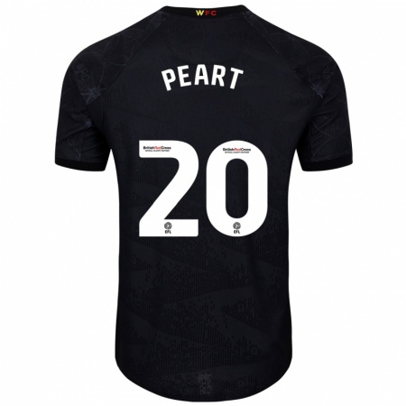 Kandiny Damen Kalani Peart #20 Schwarz Weiß Auswärtstrikot Trikot 2024/25 T-Shirt