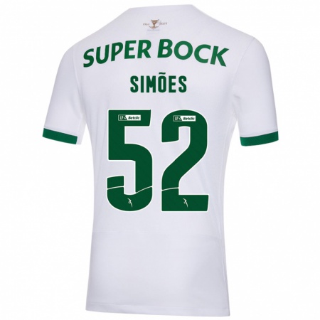 Kandiny Damen João Simões #52 Weiß Grün Auswärtstrikot Trikot 2024/25 T-Shirt