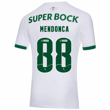 Kandiny Damen Manuel Mendonça #88 Weiß Grün Auswärtstrikot Trikot 2024/25 T-Shirt