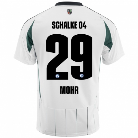 Kandiny Damen Tobias Mohr #29 Weiß Grün Auswärtstrikot Trikot 2024/25 T-Shirt