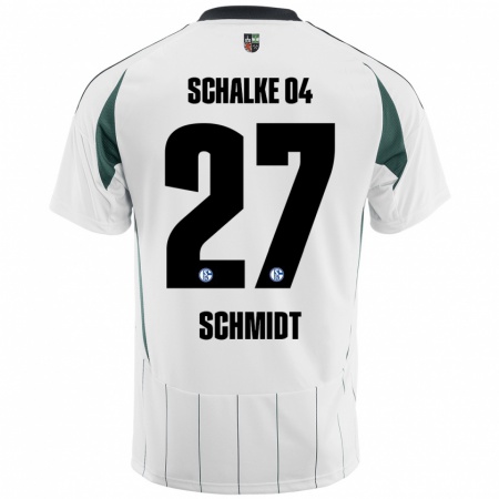 Kandiny Damen Tim Schmidt #27 Weiß Grün Auswärtstrikot Trikot 2024/25 T-Shirt