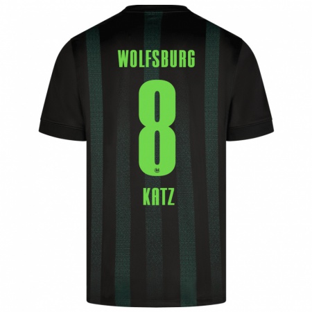 Kandiny Damen Bruno Katz #8 Dunkelgrün Auswärtstrikot Trikot 2024/25 T-Shirt