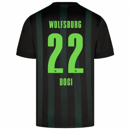 Kandiny Damen Adrian Doci #22 Dunkelgrün Auswärtstrikot Trikot 2024/25 T-Shirt