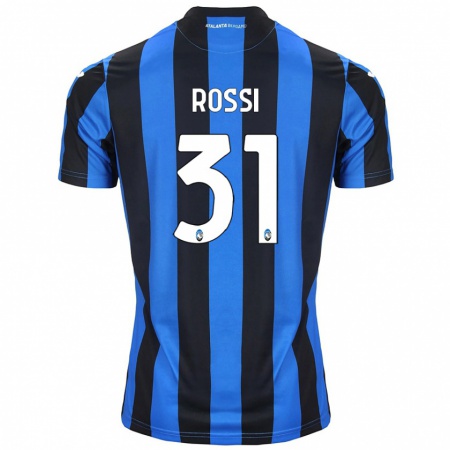 Kandiny Kinder Francesco Rossi #31 Blau Schwarz Heimtrikot Trikot 2024/25 T-Shirt