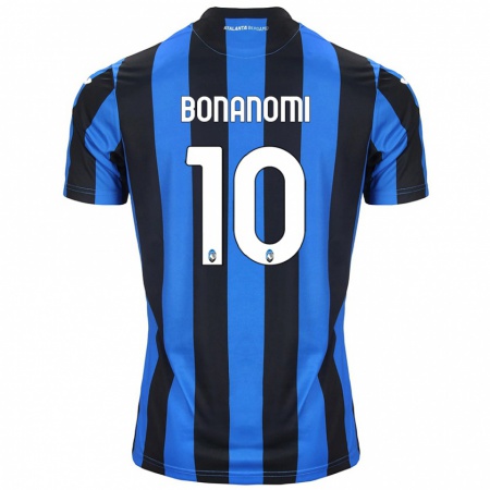 Kandiny Kinder Andrea Bonanomi #10 Blau Schwarz Heimtrikot Trikot 2024/25 T-Shirt