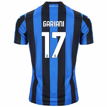 Kandiny Kinder Niccolò Gariani #17 Blau Schwarz Heimtrikot Trikot 2024/25 T-Shirt