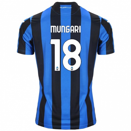 Kandiny Kinder Giuseppe Mungari #18 Blau Schwarz Heimtrikot Trikot 2024/25 T-Shirt