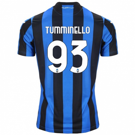 Kandiny Kinder Marco Tumminello #93 Blau Schwarz Heimtrikot Trikot 2024/25 T-Shirt