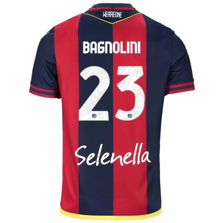 Kandiny Kinder Nicola Bagnolini #23 Rot Königsblau Heimtrikot Trikot 2024/25 T-Shirt