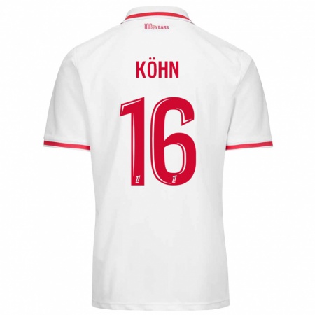 Kandiny Kinder Philipp Köhn #16 Weiß Rot Heimtrikot Trikot 2024/25 T-Shirt