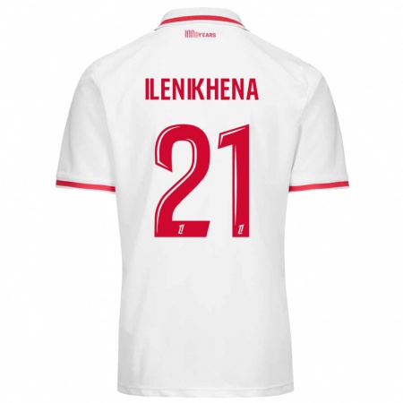 Kandiny Kinder George Ilenikhena #21 Weiß Rot Heimtrikot Trikot 2024/25 T-Shirt