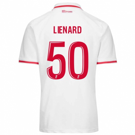 Kandiny Kinder Yann Lienard #50 Weiß Rot Heimtrikot Trikot 2024/25 T-Shirt