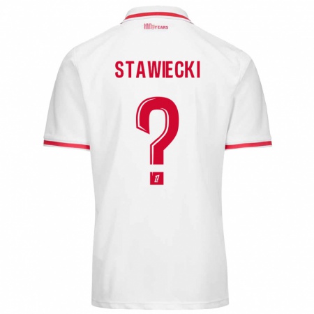 Kandiny Kinder Jules Stawiecki #0 Weiß Rot Heimtrikot Trikot 2024/25 T-Shirt