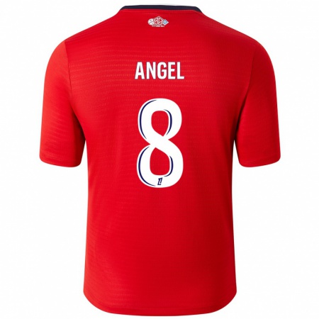 Kandiny Kinder Angel Gomes #8 Rot Weiß Heimtrikot Trikot 2024/25 T-Shirt