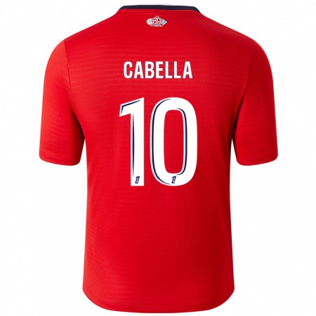 Kandiny Kinder Rémy Cabella #10 Rot Weiß Heimtrikot Trikot 2024/25 T-Shirt