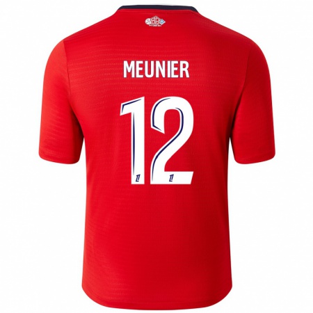 Kandiny Kinder Thomas Meunier #12 Rot Weiß Heimtrikot Trikot 2024/25 T-Shirt