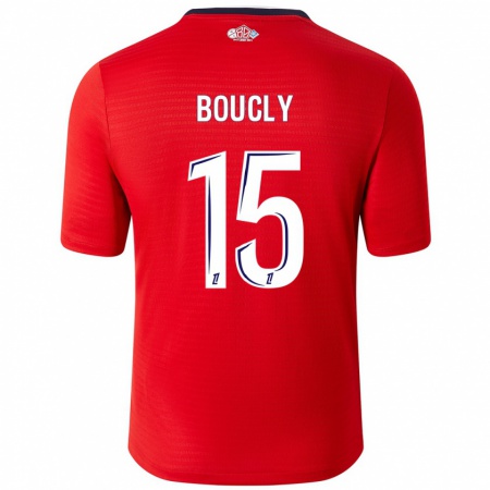 Kandiny Kinder Maite Boucly #15 Rot Weiß Heimtrikot Trikot 2024/25 T-Shirt