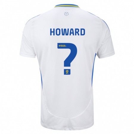 Kandiny Kinder Jacob Howard #0 Weiß Blau Heimtrikot Trikot 2024/25 T-Shirt