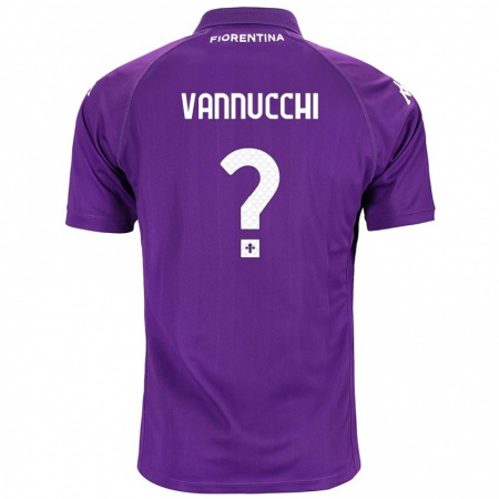 Kandiny Kinder Tommaso Vannucchi #0 Violett Heimtrikot Trikot 2024/25 T-Shirt