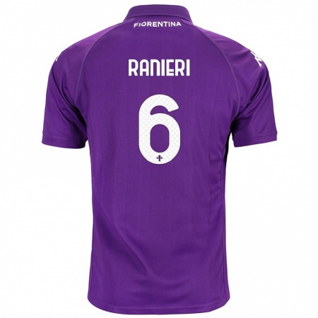 Kandiny Kinder Luca Ranieri #6 Violett Heimtrikot Trikot 2024/25 T-Shirt