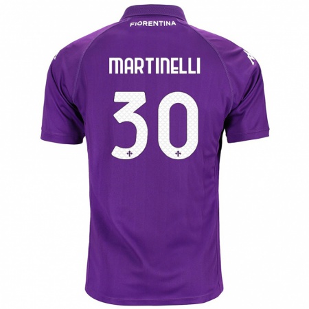 Kandiny Kinder Tommaso Martinelli #30 Violett Heimtrikot Trikot 2024/25 T-Shirt