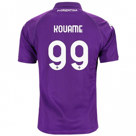 Kandiny Kinder Christian Kouamé #99 Violett Heimtrikot Trikot 2024/25 T-Shirt