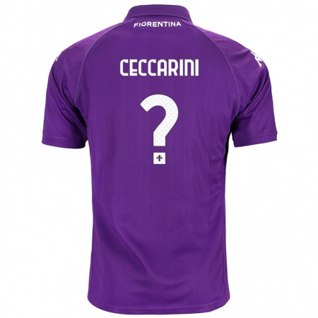 Kandiny Kinder Mattia Ceccarini #0 Violett Heimtrikot Trikot 2024/25 T-Shirt