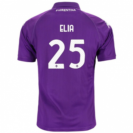 Kandiny Kinder Mirko Elia #25 Violett Heimtrikot Trikot 2024/25 T-Shirt