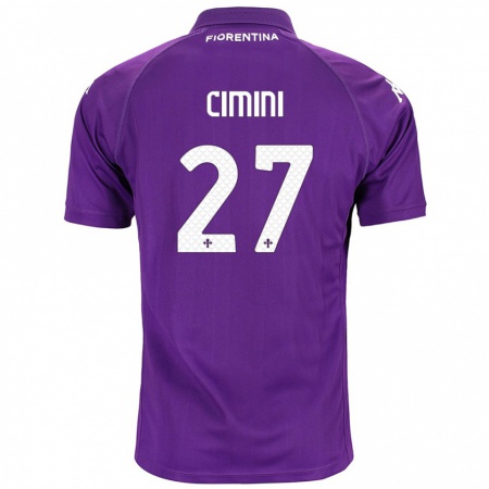 Kandiny Kinder Linda Tucceri Cimini #27 Violett Heimtrikot Trikot 2024/25 T-Shirt