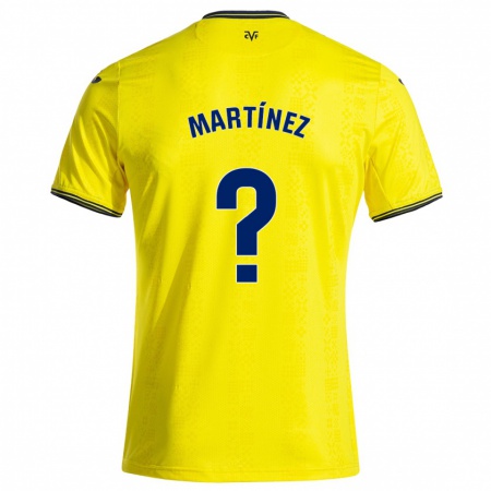 Kandiny Kinder Enric Martínez #0 Gelb Schwarz Heimtrikot Trikot 2024/25 T-Shirt