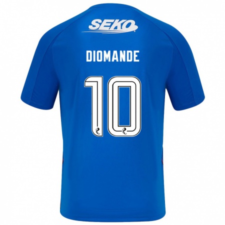 Kandiny Kinder Mohamed Diomandé #10 Dunkelblau Heimtrikot Trikot 2024/25 T-Shirt