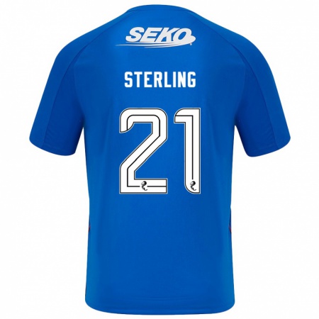 Kandiny Kinder Dujon Sterling #21 Dunkelblau Heimtrikot Trikot 2024/25 T-Shirt