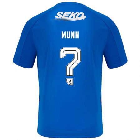 Kandiny Kinder Mason Munn #0 Dunkelblau Heimtrikot Trikot 2024/25 T-Shirt