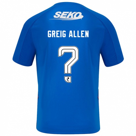 Kandiny Kinder Greig Allen #0 Dunkelblau Heimtrikot Trikot 2024/25 T-Shirt