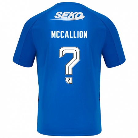 Kandiny Kinder Aiden Mccallion #0 Dunkelblau Heimtrikot Trikot 2024/25 T-Shirt