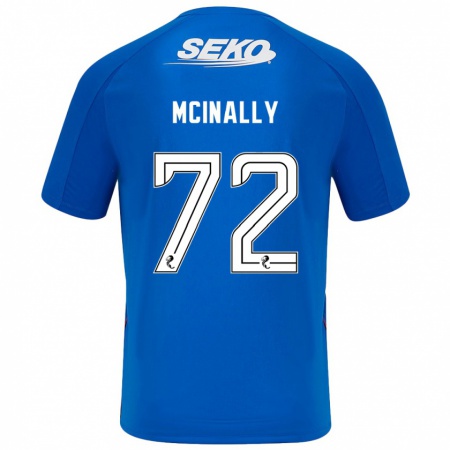 Kandiny Kinder Darren Mcinally #72 Dunkelblau Heimtrikot Trikot 2024/25 T-Shirt