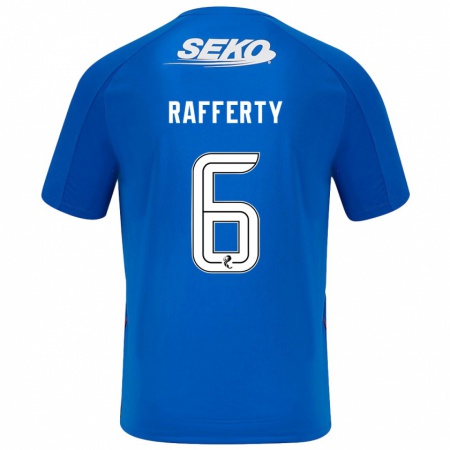 Kandiny Kinder Laura Rafferty #6 Dunkelblau Heimtrikot Trikot 2024/25 T-Shirt