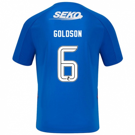 Kandiny Kinder Connor Goldson #6 Dunkelblau Heimtrikot Trikot 2024/25 T-Shirt