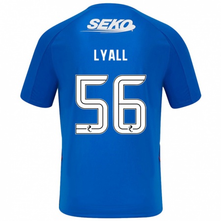 Kandiny Kinder Arron Lyall #56 Dunkelblau Heimtrikot Trikot 2024/25 T-Shirt