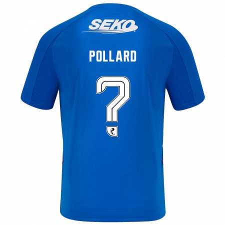 Kandiny Kinder Lancelot Pollard #0 Dunkelblau Heimtrikot Trikot 2024/25 T-Shirt