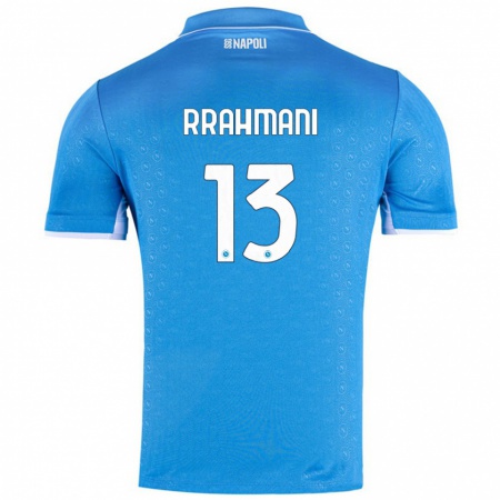 Kandiny Kinder Amir Rrahmani #13 Himmelblau Heimtrikot Trikot 2024/25 T-Shirt