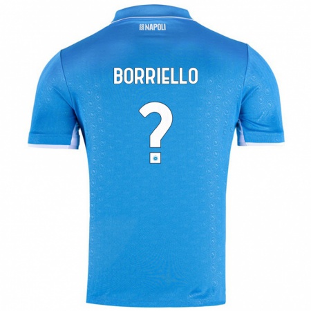 Kandiny Kinder Salvatore Borriello #0 Himmelblau Heimtrikot Trikot 2024/25 T-Shirt