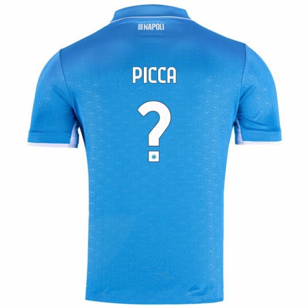 Kandiny Kinder Luigi Picca #0 Himmelblau Heimtrikot Trikot 2024/25 T-Shirt