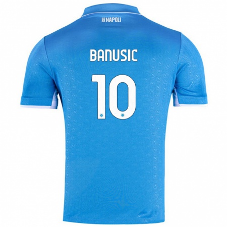 Kandiny Kinder Marija Banušić #10 Himmelblau Heimtrikot Trikot 2024/25 T-Shirt