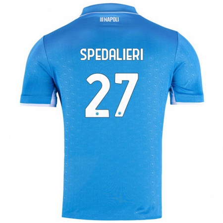 Kandiny Kinder Johnatan Andrea Spedalieri #27 Himmelblau Heimtrikot Trikot 2024/25 T-Shirt