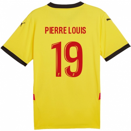 Kandiny Kinder Dayana Pierre-Louis #19 Gelb Rot Heimtrikot Trikot 2024/25 T-Shirt