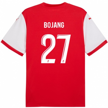 Kandiny Kinder Adama Bojang #27 Rot Weiß Heimtrikot Trikot 2024/25 T-Shirt